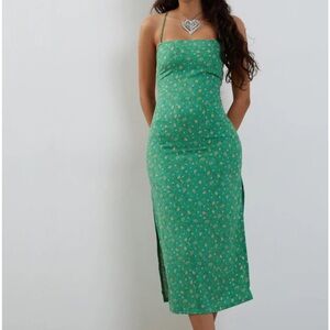MOTEL ROCKS Nosita Midi Dress In Paisley Fun Green NWT